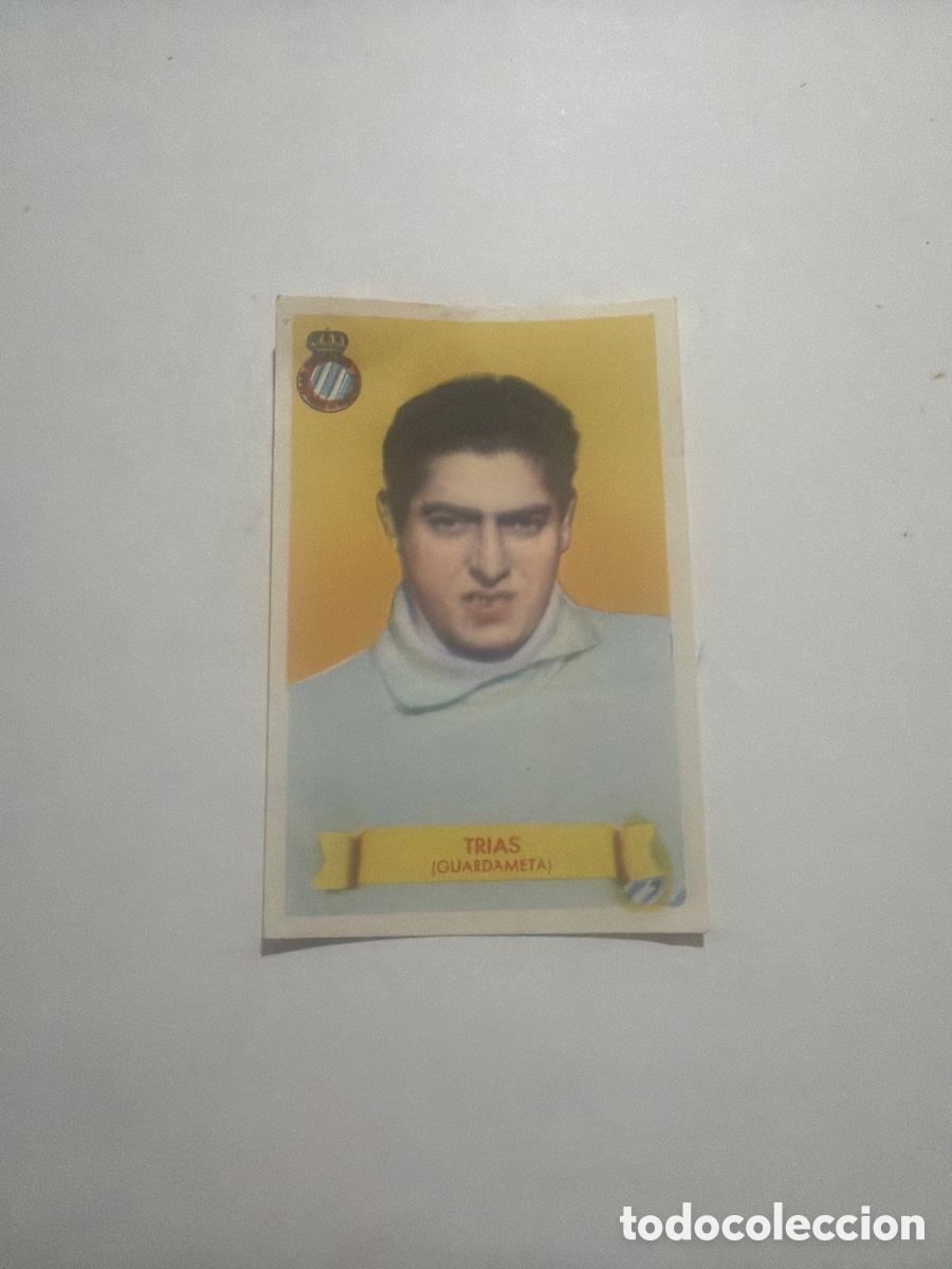 Coleccionismo cromos antiguos: F&uacute;tbol Bruguera 1949, Trias, Espanol.