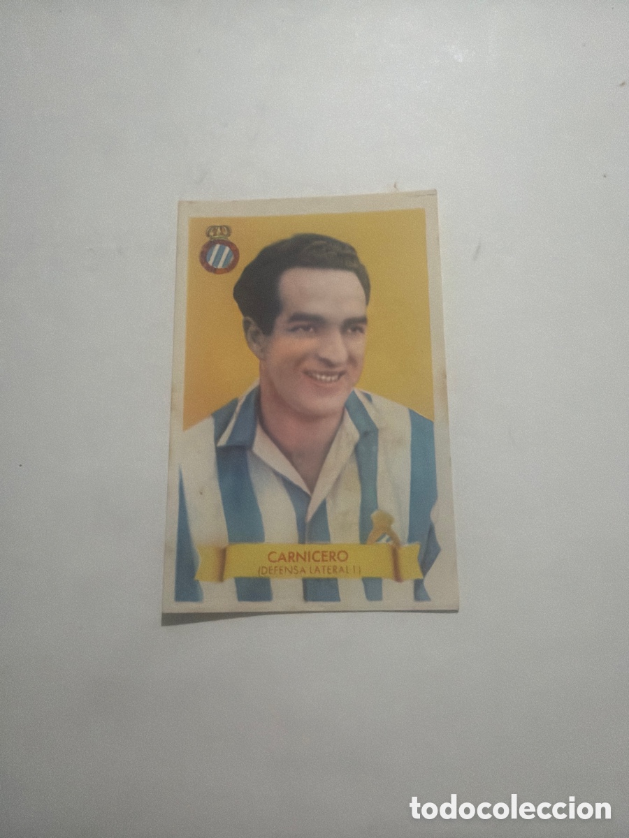 Coleccionismo cromos antiguos: F&uacute;tbol Bruguera 1949, Carnicero, Espa&ntilde;ol.