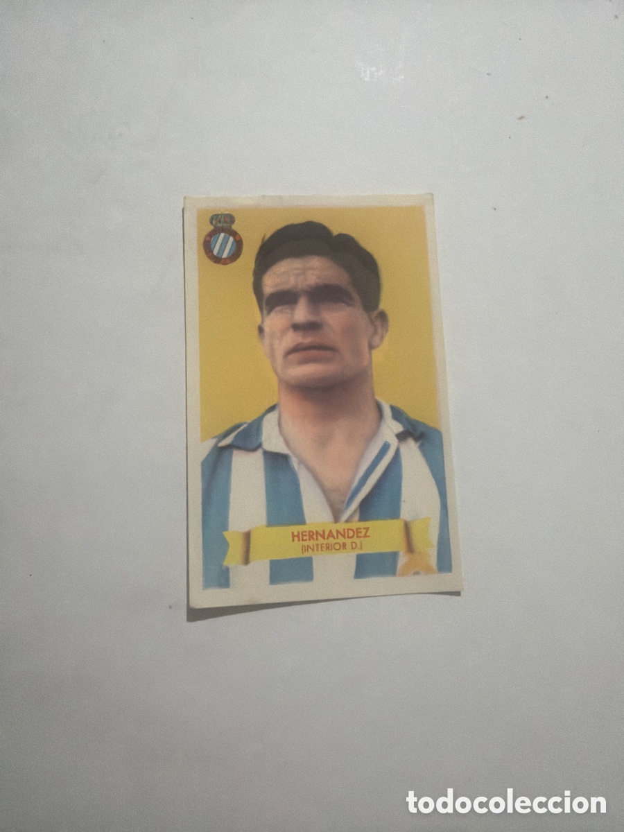 Coleccionismo cromos antiguos: F&uacute;tbol Bruguera 1949, Hernandez, Espa&ntilde;ol.
