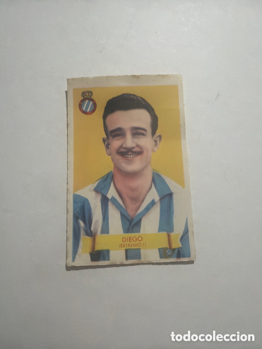 Coleccionismo cromos antiguos: Futbol Bruguera 1949, Diego, Espa&ntilde;ol.