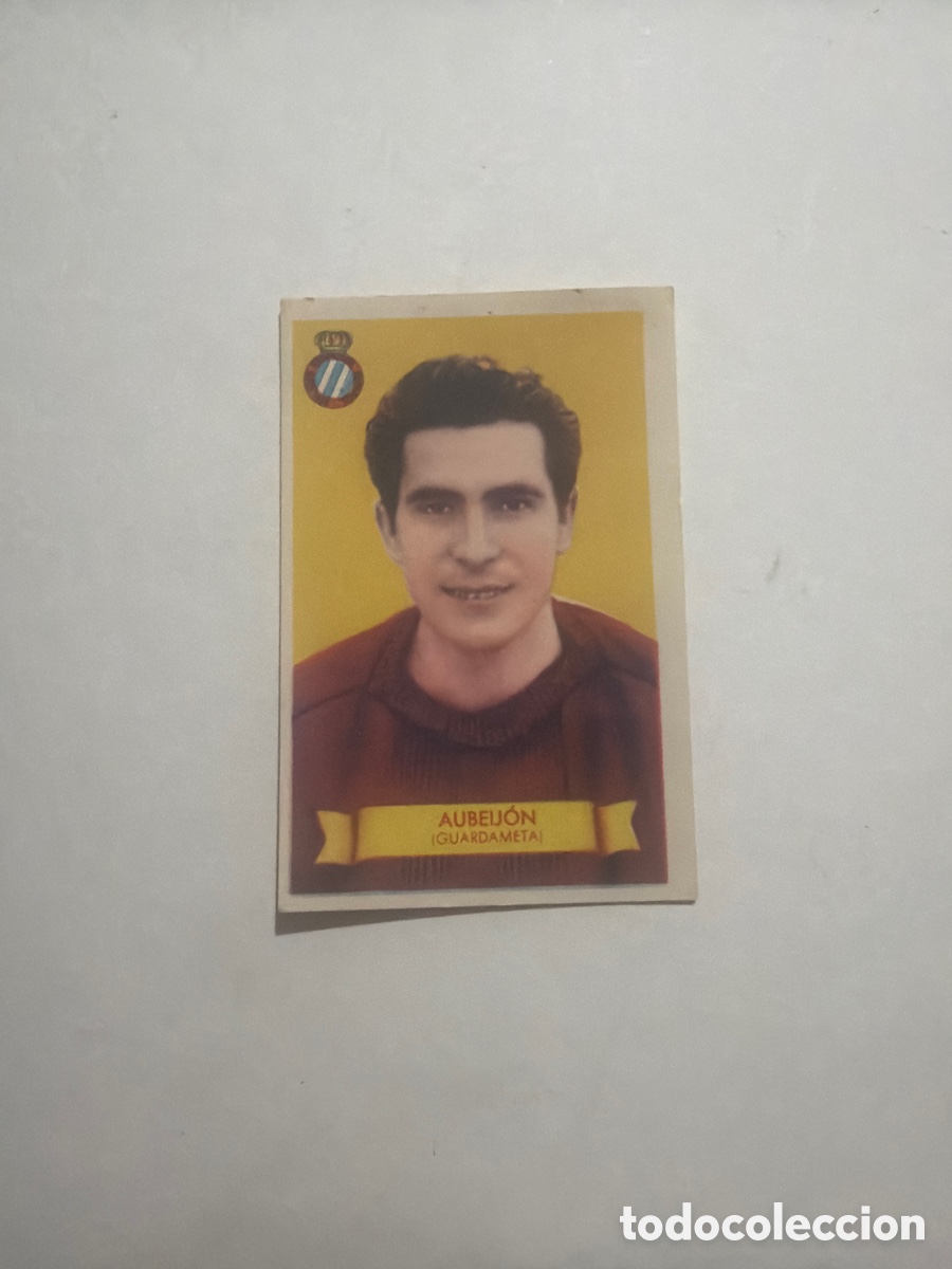 Coleccionismo cromos antiguos: F&uacute;tbol Bruguera 1949, Aubeij&oacute;n, Espa&ntilde;ol.