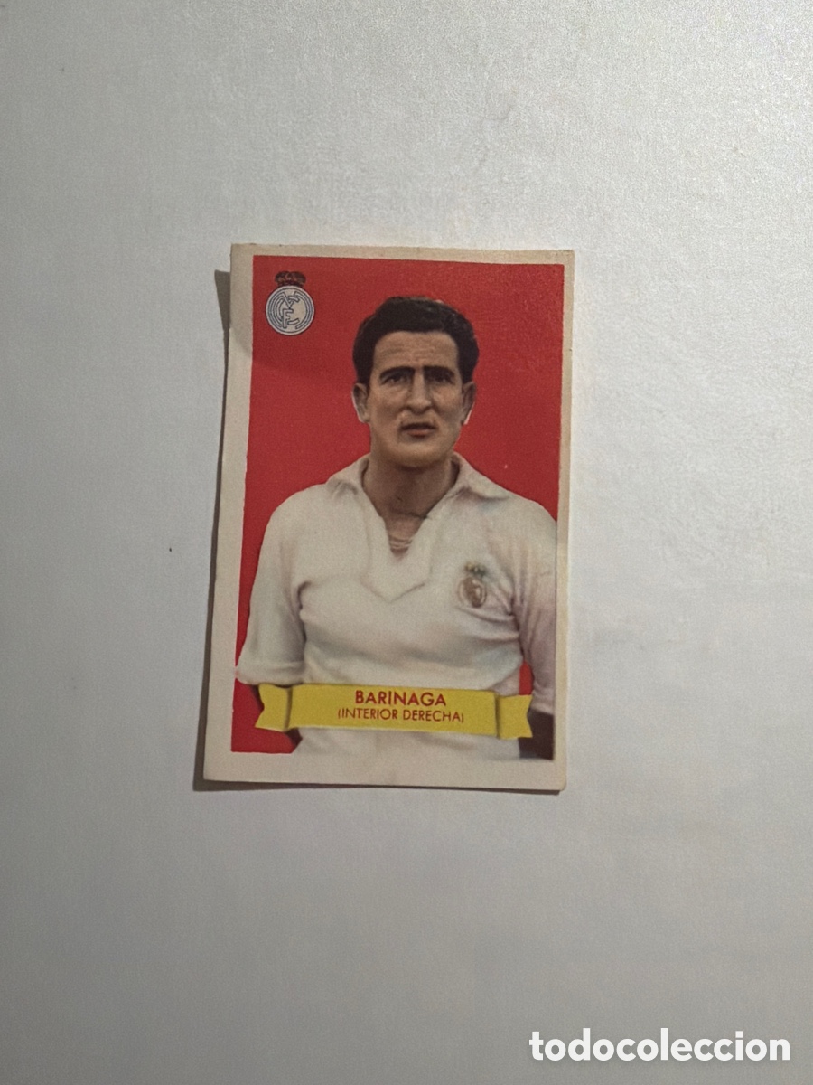 Coleccionismo cromos antiguos: F&uacute;tbol Bruguera, Barinaga, Real Madrid.
