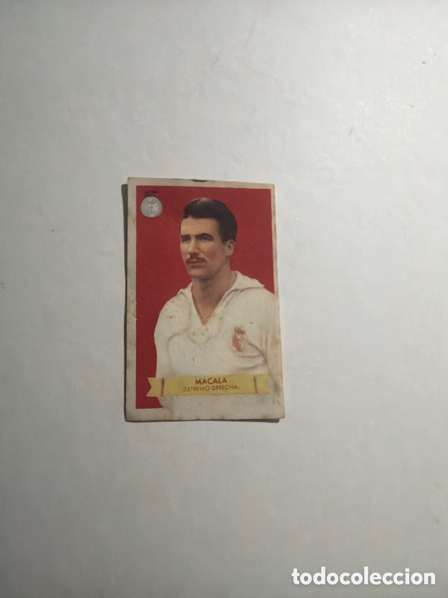 Coleccionismo cromos antiguos: F&uacute;tbol Bruguera, Macala, Real Madrid.