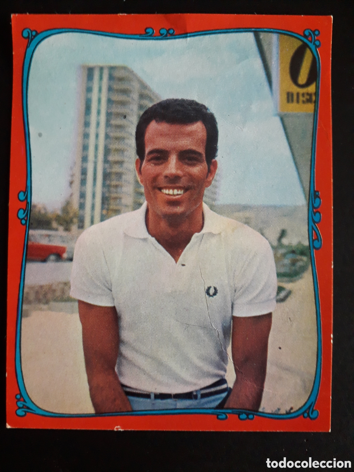 Coleccionismo cromos antiguos: JULIO IGLESIAS, FAMOSOS DEL DISCO N&deg; 127 ORLA ROJA ESTE 1968 DESPEGADO, PEDIDO M&Iacute;NIMO 3&euro;