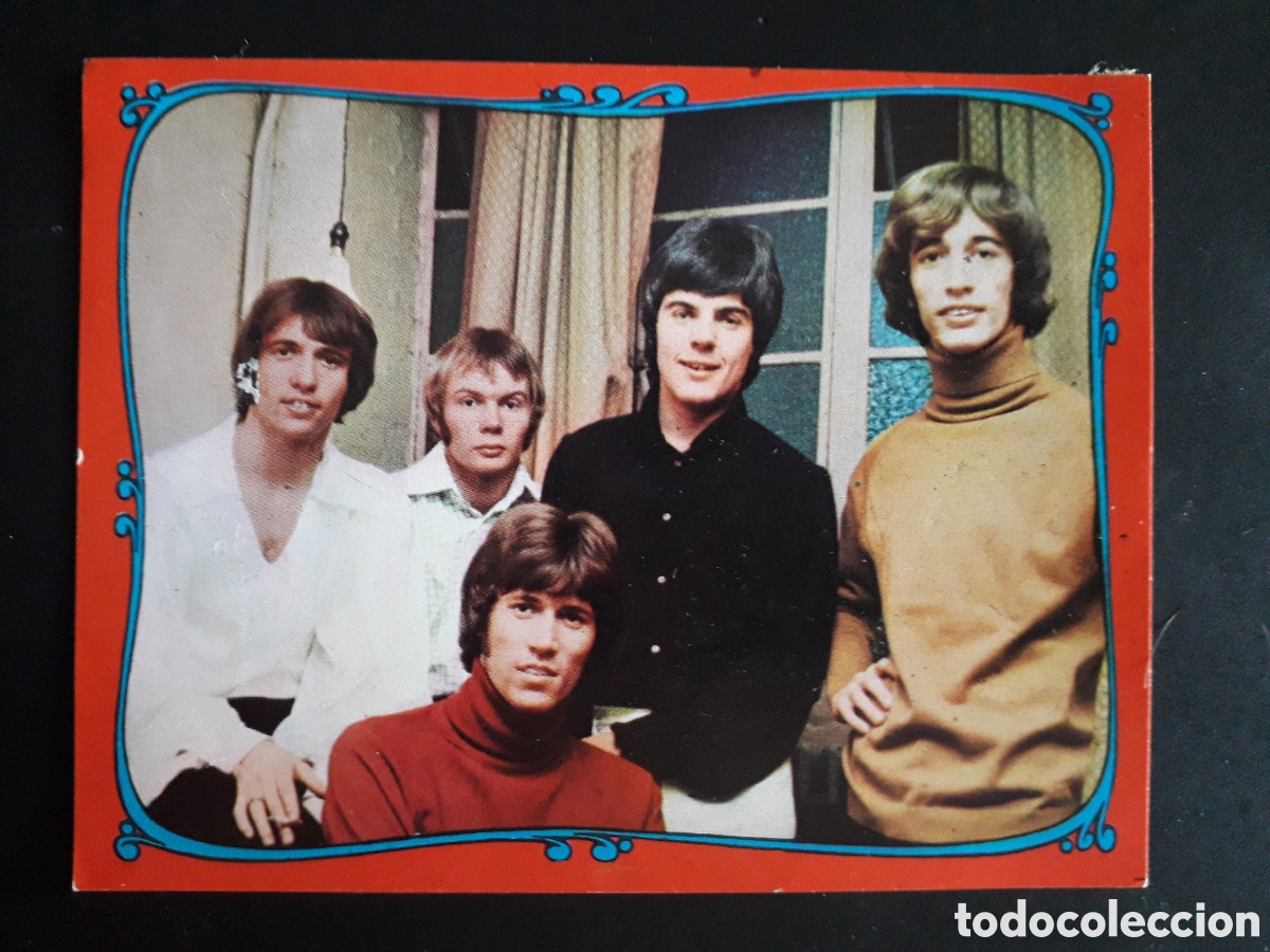 Coleccionismo cromos antiguos: THE BEE GEES, FAMOSOS DEL DISCO N&deg; 128 ORLA ROJA ESTE 1968 DESPEGADO, PEDIDO M&Iacute;NIMO 3&euro;