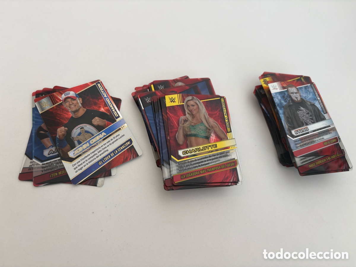 Coleccionismo cromos antiguos: Lote 111 Cartas diferentes / Cromos Panini WWE 2016