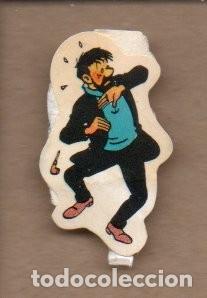 Coleccionismo cromos antiguos: ANTIGUO CROMO ADHESIVO TROQUELADO, TINTIN - CAPITAN. CROPAN.
