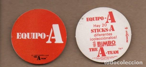 Coleccionismo cromos antiguos: ANTIGUO CROMO ADHESIVO BIMBO - EQUIPO A - THE A-TEAM. SIN PEGAR.