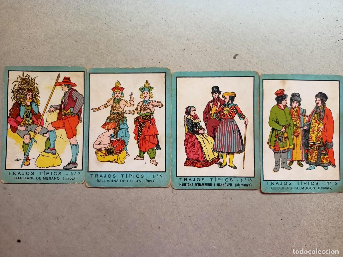 Sammeln alte Sammelbilder: CROMOS DE TRAJOS TIPICS N&Uacute;M. 7, 9, 13 Y 15 DE &rdquo;MAGATZEMS JORBA&rdquo;