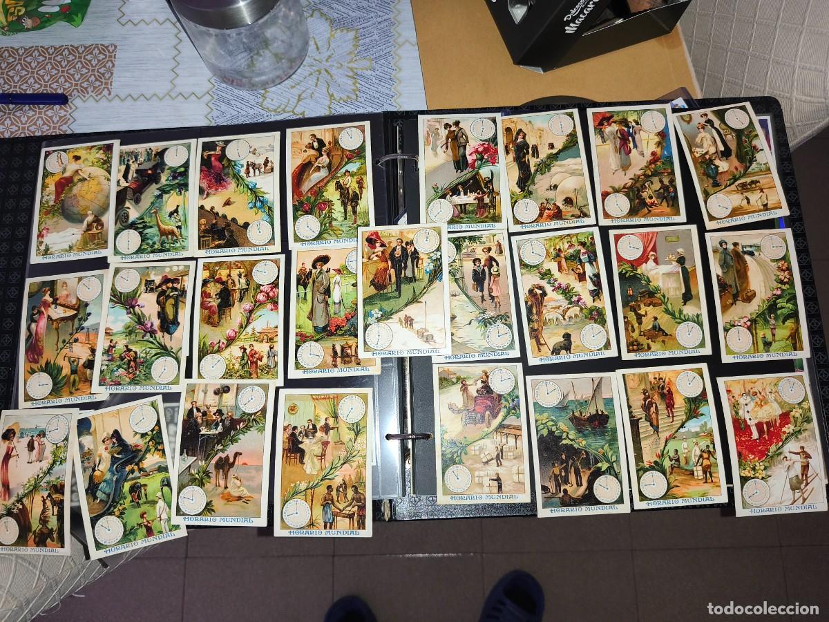 Coleccionismo cromos antiguos: 25 cromos Horario Mundial. Chocolate Juncosa.