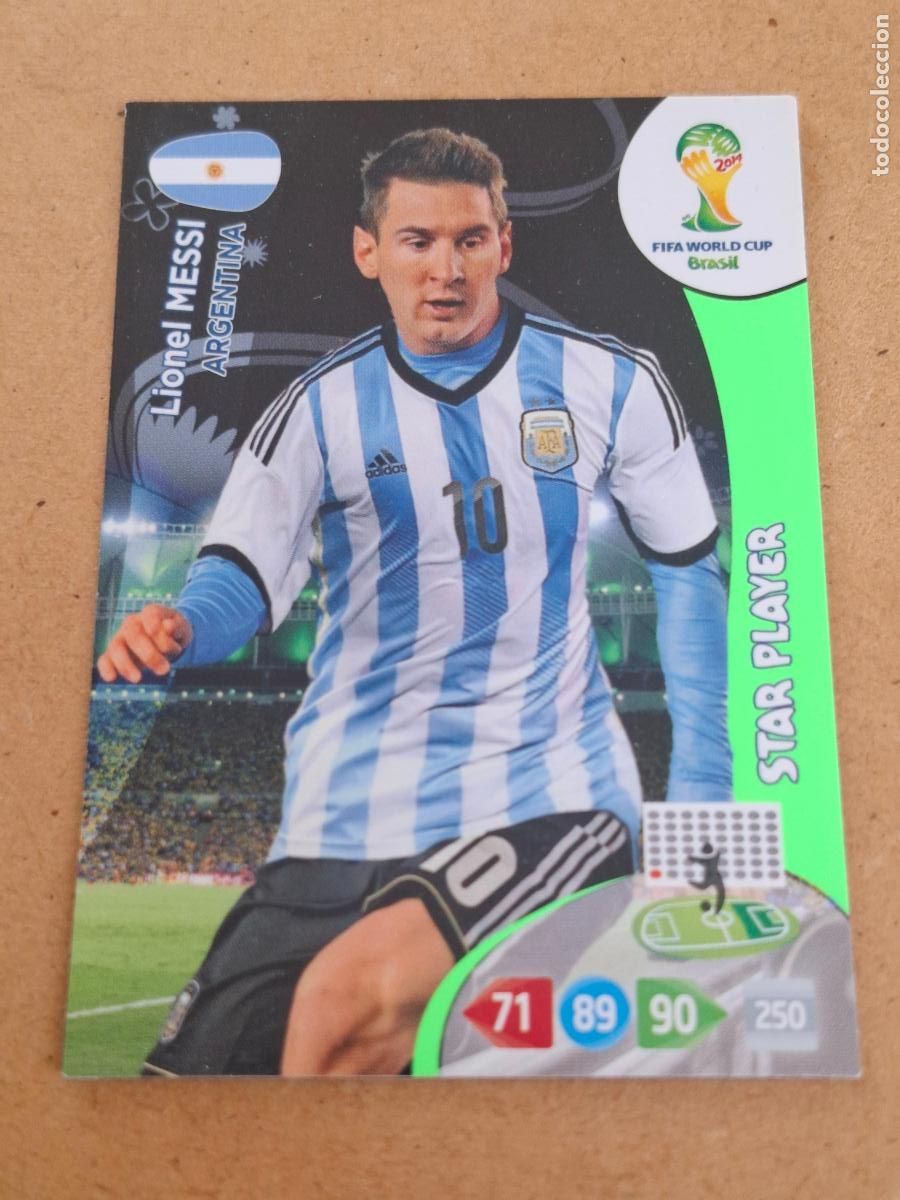 Coleccionismo cromos antiguos: ADRENALYN FIFA WORLD CUP 2014 BRASIL - PANINI - 18 MESSI ( STAR PLAYER ) (ARGENTINA) 308