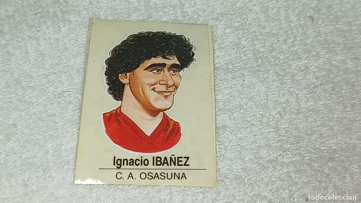 Coleccionismo cromos antiguos: BOLLYCAO : ANTIGUO CROMO N&ordm; 54 CARICATURAS DE FUTBOLISTAS FAMOSOS IBA&Ntilde;EZ OSASUNA A&Ntilde;OS 80