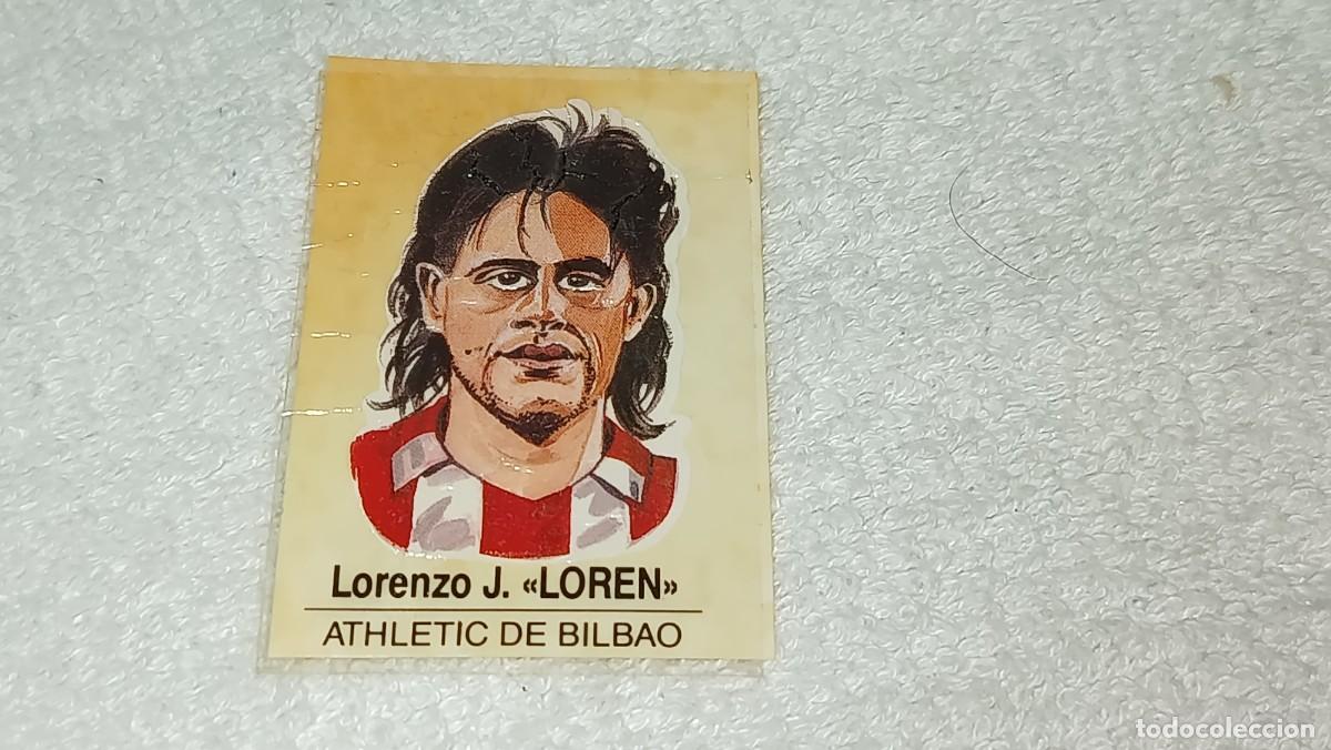 Coleccionismo cromos antiguos: BOLLYCAO : ANTIGUO CROMO N&ordm; 6 CARICATURAS DE FUTBOLISTAS FAMOSOS LOREN ATHLETIC BILBAO A&Ntilde;OS 80
