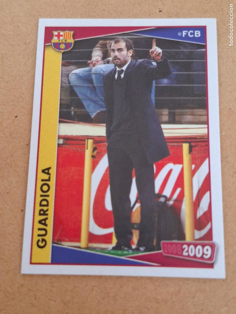 Coleccionismo cromos antiguos: COLECCI&Oacute;N OFICIAL FC. BARCELONA 2008 2009 - PANINI - 11 GUARDIOLA ( NUNCA PEGADO ) CP8