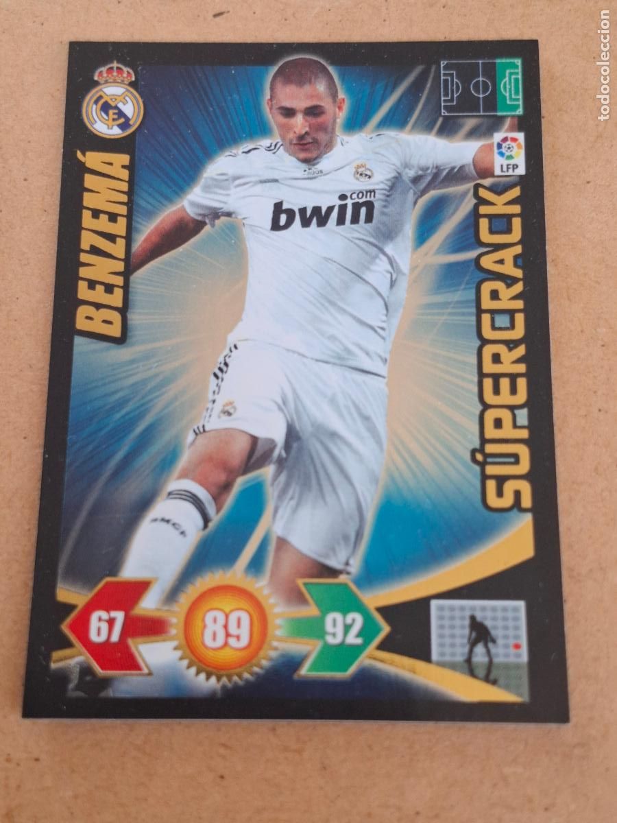 Coleccionismo cromos antiguos: ADRENALYN 2009 2010 09 10 - PANINI - BENZEMA ( SUPERCRACK ) - REAL MADRID 237