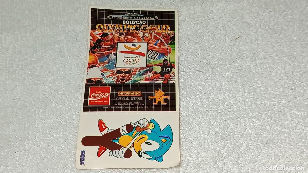 Coleccionismo cromos antiguos: BOLLYCAO PANRICO : ANTIGUO CROMO SEGA MEGA DRIVE NOVEDAD 92 - OLYMPIC GOLD - SIN PEGAR