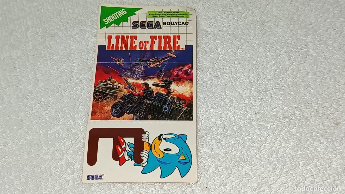 Coleccionismo cromos antiguos: BOLLYCAO PANRICO : ANTIGUO CROMO SEGA MEGA DRIVE NOVEDAD 92 - LINE OF FIRE - SIN PEGAR
