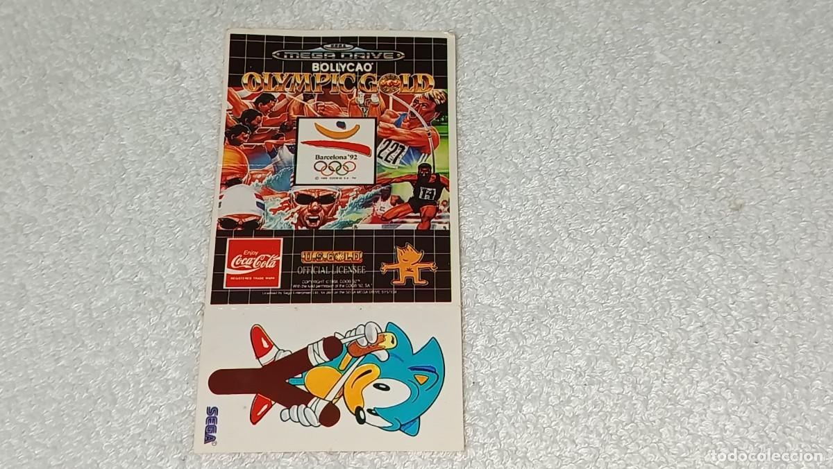 Coleccionismo cromos antiguos: BOLLYCAO PANRICO : ANTIGUO CROMO SEGA MEGA DRIVE NOVEDAD 92 - OLYMPIC GOLD - SIN PEGAR