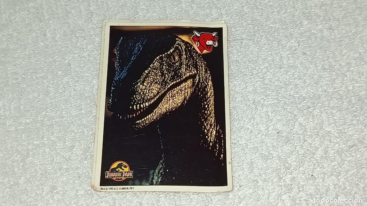 Coleccionismo cromos antiguos: ANTIGUO CROMO JURASSIC PARK N&ordm; 10 REGALO PROMOCIONAL QUIESITOS LA VACA QUE RIE A&Ntilde;OS 90
