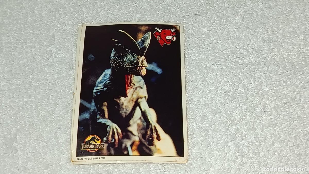 Coleccionismo cromos antiguos: ANTIGUO CROMO JURASSIC PARK N&ordm; 7 REGALO PROMOCIONAL QUIESITOS LA VACA QUE RIE A&Ntilde;OS 90