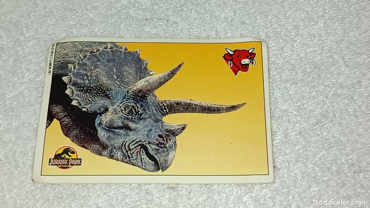 Coleccionismo cromos antiguos: ANTIGUO CROMO JURASSIC PARK N&ordm; 12 REGALO PROMOCIONAL QUIESITOS LA VACA QUE RIE A&Ntilde;OS 90