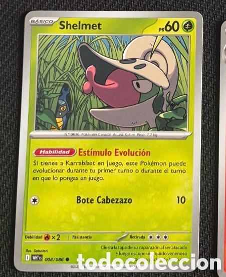 Coleccionismo cromos antiguos: 008/086 Shelmet CARTA POKEMON TCG