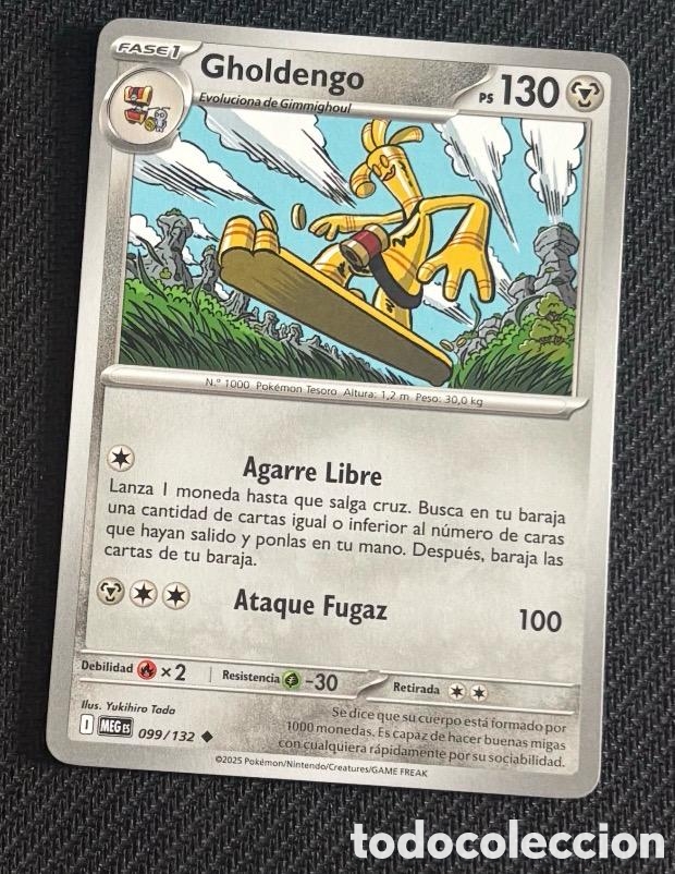 Coleccionismo cromos antiguos: 099/132 Gholdengo CARTA POKEMON TCG