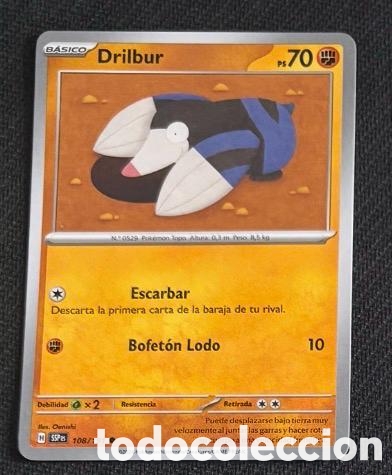 Coleccionismo cromos antiguos: 108/191 Drilbur carta pokemon TCG