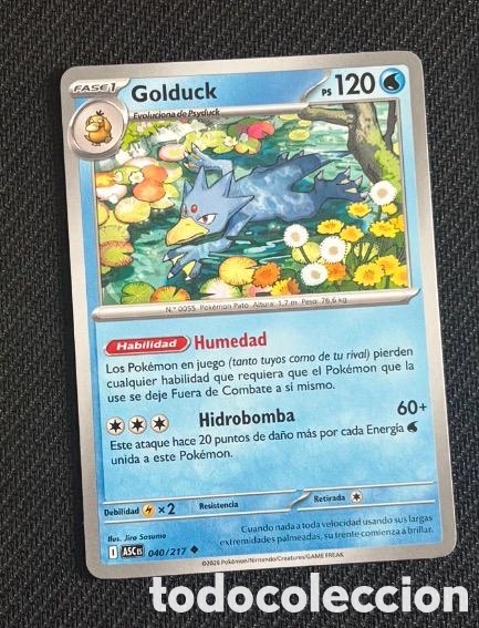 Collectionnisme Cartes &agrave; collectionner anciennes: 040/217 Golduck carta pokemon TCG
