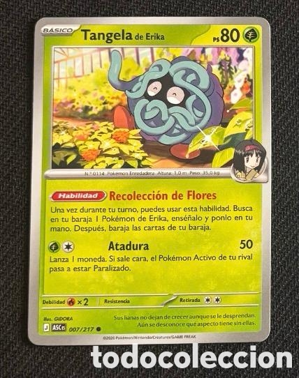 Coleccionismo cromos antiguos: 007/217 Tangela carta pokemon TCG