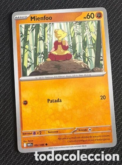 Coleccionismo cromos antiguos: 052/086 Mienfoo carta pokemon TCG