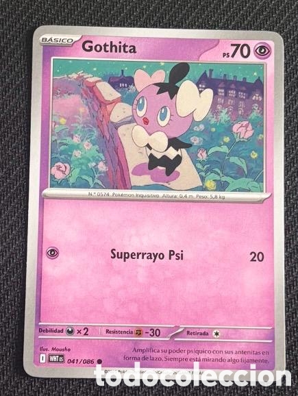 Coleccionismo cromos antiguos: 041/086 Gothita carta pokemon TCG