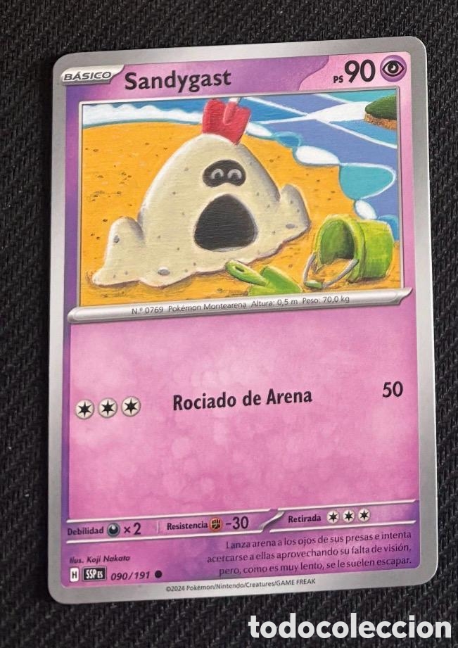 Coleccionismo cromos antiguos: 090/191 Sandygast carta pokemon TCG