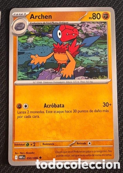 Coleccionismo cromos antiguos: 050/086 Archen carta pokemon TCG