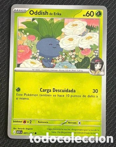 Coleccionismo cromos antiguos: 001/217 Oddish carta pokemon TCG