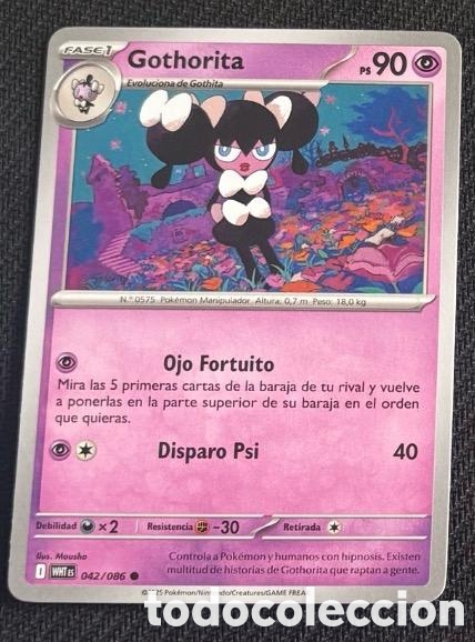 Coleccionismo cromos antiguos: 042/086 Gothorita carta pokemon TCG
