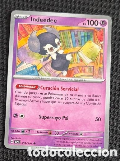 Coleccionismo cromos antiguos: 093/191 Indeedee carta pokemon TCG