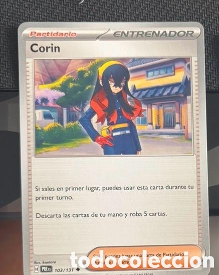 Coleccionismo cromos antiguos: 103/131 Cor&iacute;n carta pokemon TCG