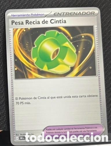Coleccionismo cromos antiguos: 162/182 Pesa recia de Cintia carta pokemon TCG