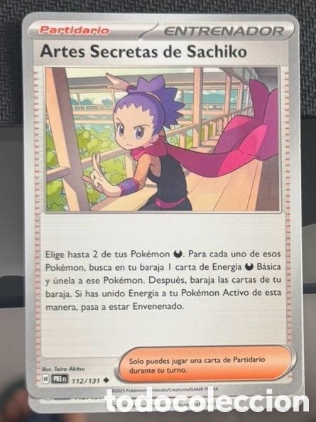 Coleccionismo cromos antiguos: 112/131 Artes secretas de sachiko carta pokemon TCG