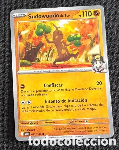Coleccionismo cromos antiguos: 093/182 Sudowoodo carta pokemon TCG