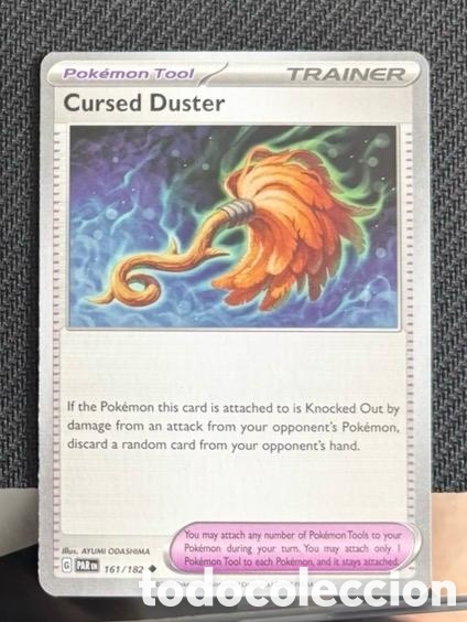 Coleccionismo cromos antiguos: 161/182 Cursed duster carta pokemon TCG
