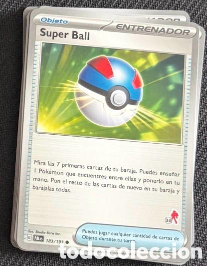 Coleccionismo cromos antiguos: 183/193 Super ball carta pokemon TCG
