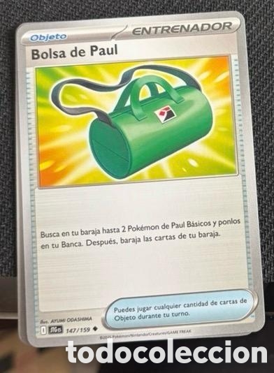 Coleccionismo cromos antiguos: 147/159 Bolsa de Paul carta pokemon TCG