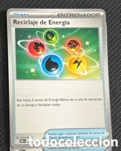 Coleccionismo cromos antiguos: 164/182 Reciclake de energ&iacute;a carta pokemon TCG