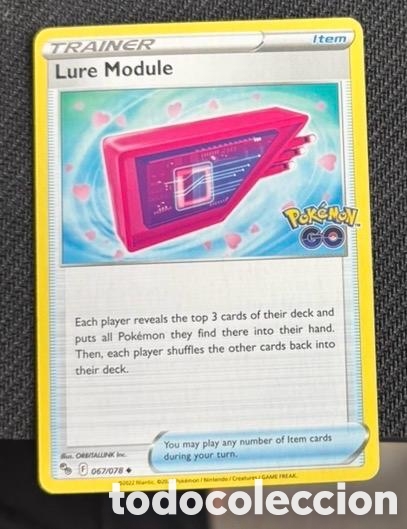 Coleccionismo cromos antiguos: 067/078 Lure module carta pokemon TCG