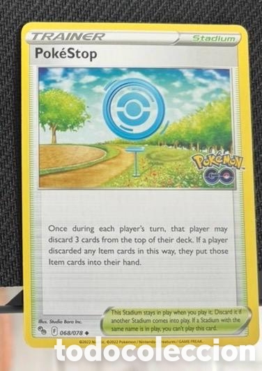 Collectable Antique Stickers: 068/078 Pokestop carta pokemon TCG