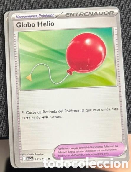 Coleccionismo cromos antiguos: 181/217 Globo helio carta pokemon TCG
