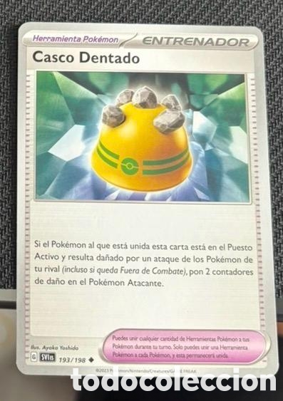 Coleccionismo cromos antiguos: 193/198 Casco dentado carta pokemon TCG