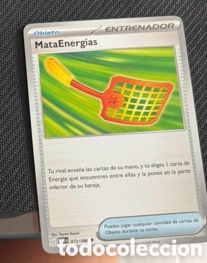 Coleccionismo cromos antiguos: 073/088 Mataenergias carta pokemon TCG